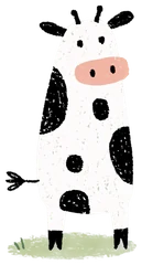 Hand-drawn cow